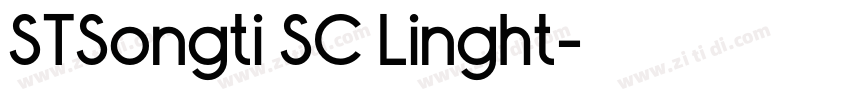 STSongti SC Linght字体转换